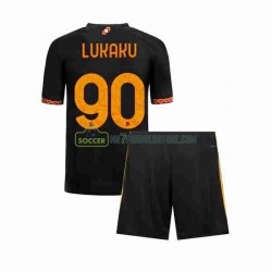 AS Roma Trøje Romelu Lukaku 90 Børn 3. Valg Fodboldsæt 2023-2024 Kortærmet