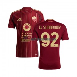 AS Roma Trøje Stephan El Shaarawy 92 Mænd Hjemmebane Fodboldsæt 2024-2025 Kortærmet