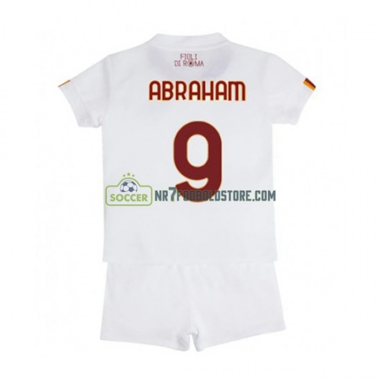 AS Roma Trøje Tammy Abraham 9 Børn Udebane Fodboldsæt 2022-2023 Kortærmet