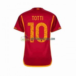 AS Roma Trøje Totti 10 Mænd Hjemmebane Fodboldsæt 2023-2024 Kortærmet