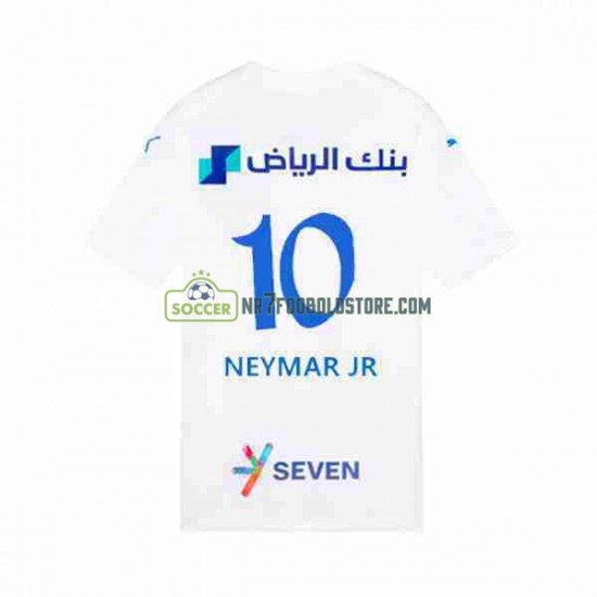 Trøje Al Hilal Neymar JR 10 Mænd Udebane Fodboldsæt 2023-2024 Kortærmet