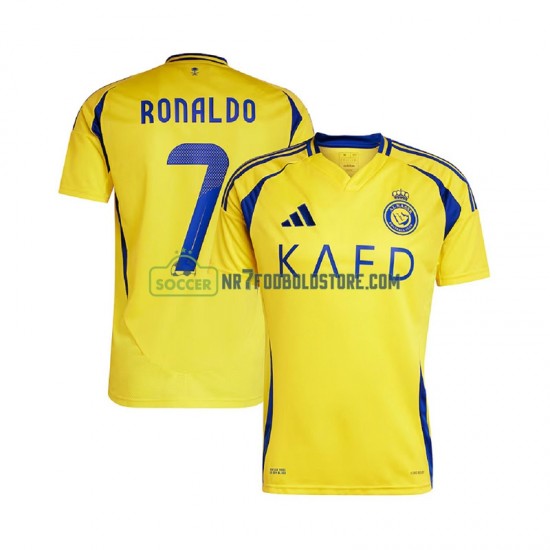 Trøje Al Nassr Cristiano Ronaldo 7 Mænd Hjemmebane Fodboldsæt 2024-2025 Kortærmet