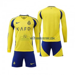 Trøje Al Nassr Børn Hjemmebane Fodboldsæt 2024-2025 Langærmet
