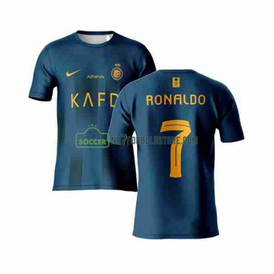 Trøje Al-Nassr Ronaldo 7 Mænd Udebane Fodboldsæt 2023-2024 Kortærmet