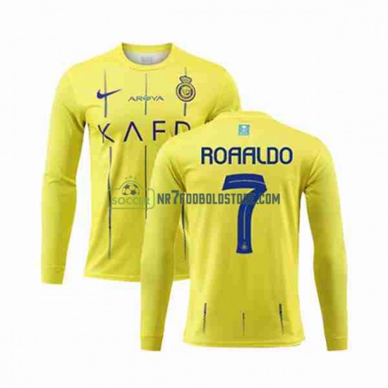 Trøje Al-Nassr Ronaldo 7 Mænd Hjemmebane Fodboldsæt 2023-2024 Langærmet