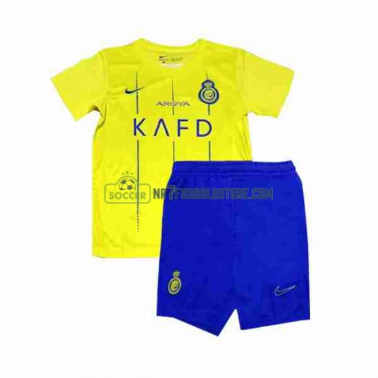 Trøje Al-Nassr Ronaldo 7 Børn Hjemmebane Fodboldsæt 2023-2024 Kortærmet