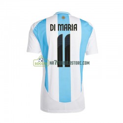 Argentina Trøje Di Maria 11 Mænd Hjemmebane Fodboldsæt 2024 Kortærmet