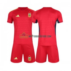 Argentina Trøje Målmand Børn Udebane Fodboldsæt VM i fodbold 2022 Kortærmet
