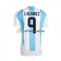 Argentina Trøje Julian Alvarez 9 Mænd Hjemmebane Fodboldsæt 2024 Kortærmet