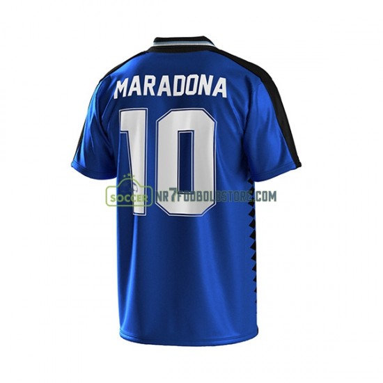 Argentina Trøje MARADONA 10 Retro Børn Udebane Fodboldsæt 1994 Kortærmet