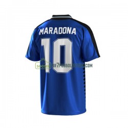 Argentina Trøje Maradona 10 Retro Mænd Udebane Fodboldsæt 1994 Kortærmet