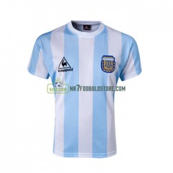 Argentina Trøje 1986 Retro Mænd Hjemmebane Fodboldsæt Kortærmet