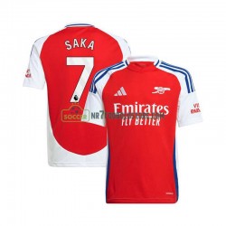 Arsenal Trøje Bukayo Saka 7 Mænd Hjemmebane Fodboldsæt 2024-2025 Kortærmet