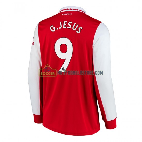 Arsenal Trøje Gabriel Jesus 9 Mænd Hjemmebane Fodboldsæt 2022-2023 Langærmet