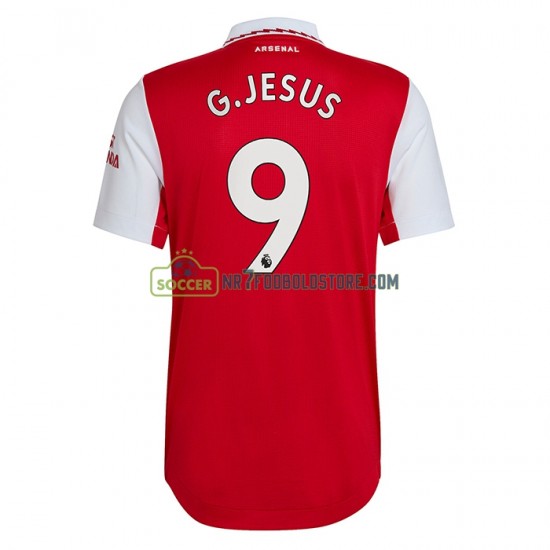 Arsenal Trøje Gabriel Jesus 9 Mænd Hjemmebane Fodboldsæt 2022-2023 Kortærmet
