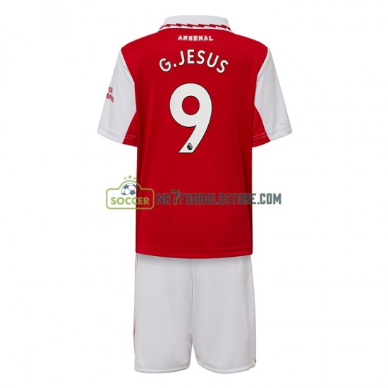 Arsenal Trøje Gabriel Jesus 9 Børn Hjemmebane Fodboldsæt 2022-2023 Kortærmet