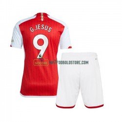 Arsenal Trøje Gabriel Jesus 9 Børn Hjemmebane Fodboldsæt 2023-2024 Kortærmet