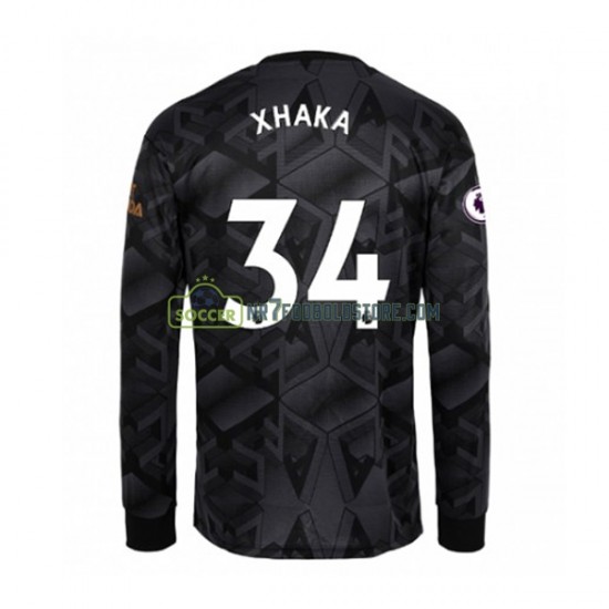 Arsenal Trøje Granit Xhaka 34 Mænd Udebane Fodboldsæt 2022-2023 Langærmet