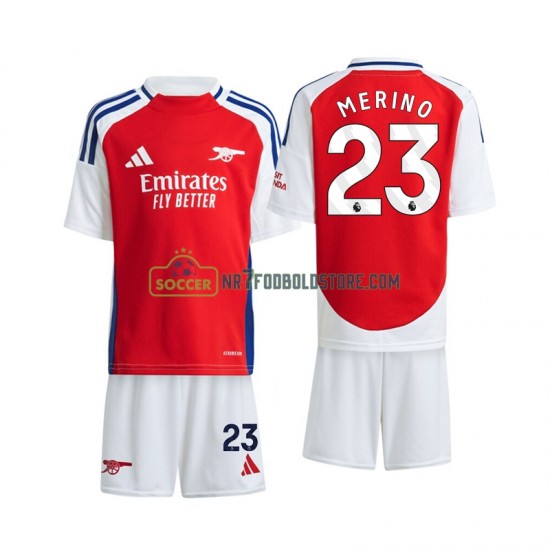 Arsenal Trøje Merino 23 Børn Hjemmebane Fodboldsæt 2024-2025 Kortærmet