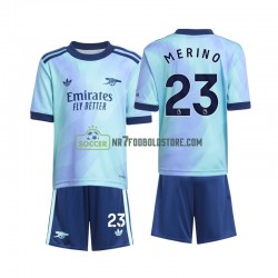 Arsenal Trøje Merino 23 Børn 3. Valg Fodboldsæt 2024-2025 Kortærmet