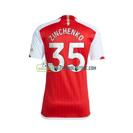 Arsenal Trøje Oleksandr Zinchenko 35 Mænd Hjemmebane Fodboldsæt 2023-2024 Kortærmet