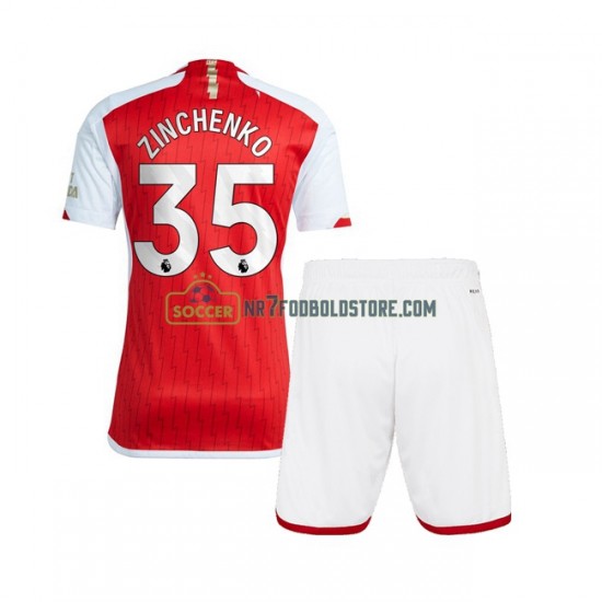 Arsenal Trøje Oleksandr Zinchenko 35 Børn Hjemmebane Fodboldsæt 2023-2024 Kortærmet