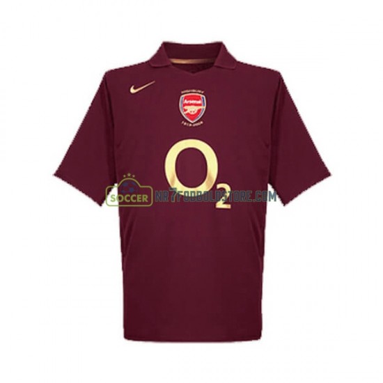 Arsenal Trøje 2005 Retro Mænd Hjemmebane Fodboldsæt Kortærmet