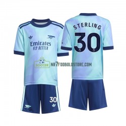 Arsenal Trøje Sterling 30 Børn 3. Valg Fodboldsæt 2024-2025 Kortærmet