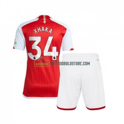 Arsenal Trøje Xhaka 34 Børn Hjemmebane Fodboldsæt 2023-2024 Kortærmet