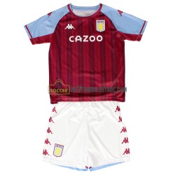 Aston Villa Trøje Børn Hjemmebane Fodboldsæt 2021-2022 Kortærmet 