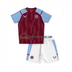Aston Villa Trøje Børn Hjemmebane Fodboldsæt 2023-2024 Kortærmet