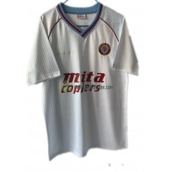 Aston Villa Trøje Retro Udebane Fodboldsæt 1988 Kortærmet 