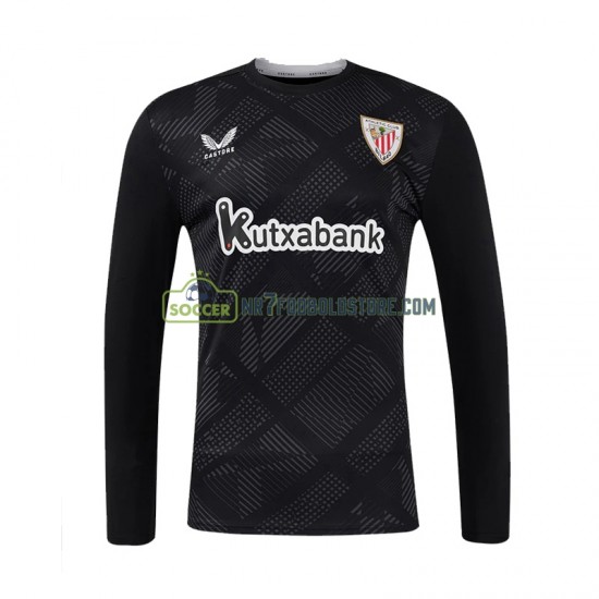 Athletic Bilbao Trøje Målmand Mænd Hjemmebane Fodboldsæt 2024-2025 Langærmet