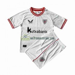 Athletic Bilbao Trøje Børn Udebane Fodboldsæt 2023-2024 Kortærmet