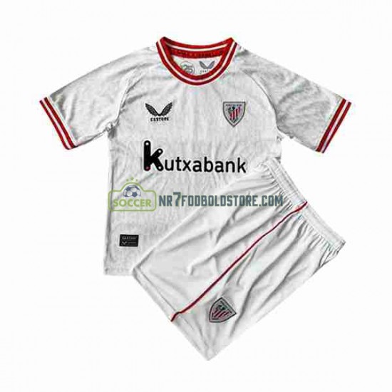 Athletic Bilbao Trøje Børn Udebane Fodboldsæt 2023-2024 Kortærmet
