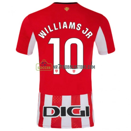 Athletic Bilbao Trøje Williams JR 10 Mænd Hjemmebane Fodboldsæt 2024-2025 Kortærmet