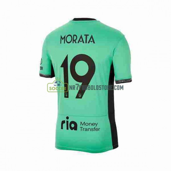 Atlético Madrid Trøje 2 Alvaro Morata 19 Mænd 3. Valg Fodboldsæt 2023-2024 Kortærmet