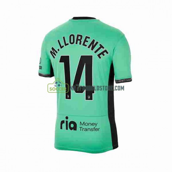 Atlético Madrid Trøje 2 Marcos Llorente 14 Mænd 3. Valg Fodboldsæt 2023-2024 Kortærmet