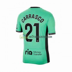 Atlético Madrid Trøje 2 Yannick Carrasco 21 Mænd 3. Valg Fodboldsæt 2023-2024 Kortærmet