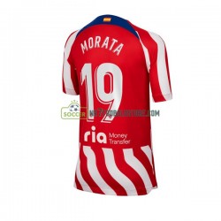 Atlético Madrid Trøje Alvaro Morata 19 Mænd Hjemmebane Fodboldsæt 2022-2023 Kortærmet