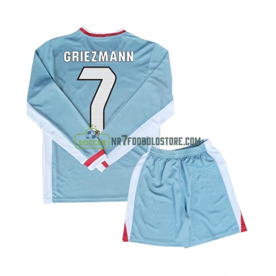Atlético Madrid Trøje Antoine Griezmann 7 Børn Udebane Fodboldsæt 2024-2025 Langærmet