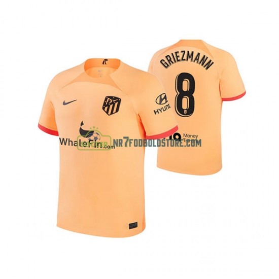 Atlético Madrid Trøje Antoine Griezmann 8 Mænd 3. Valg Fodboldsæt 2022-2023 Kortærmet