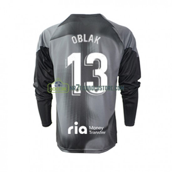 Atlético Madrid Trøje Jan Oblak 13 Målmand Mænd Udebane Fodboldsæt 2022-2023 Langærmet