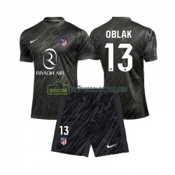Atlético Madrid Trøje Jan Oblak 13 Målmand Børn Hjemmebane Fodboldsæt 2024-2025 Kortærmet