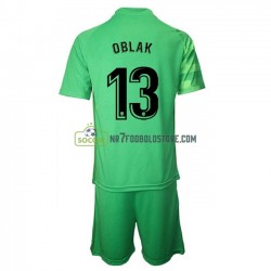 Atlético Madrid Trøje Målmand Jan Oblak 13 Børn 3 Valg Fodboldsæt 2021-2022 Kortærmet 