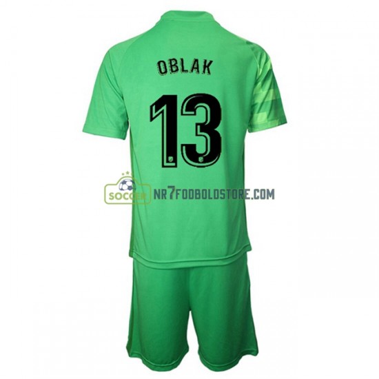 Atlético Madrid Trøje Målmand Jan Oblak 13 Børn 3 Valg Fodboldsæt 2021-2022 Kortærmet 