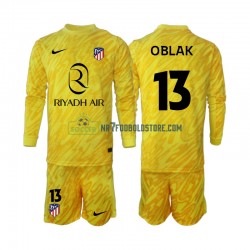 Atlético Madrid Trøje Jan Oblak 13 Målmand Børn 3. Valg Fodboldsæt 2024-2025 Langærmet