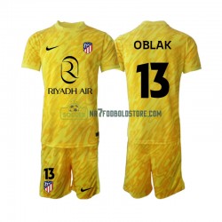 Atlético Madrid Trøje Jan Oblak 13 Målmand Børn 3. Valg Fodboldsæt 2024-2025 Kortærmet