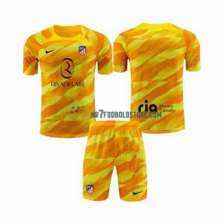 Atlético Madrid Trøje Orangecolor Målmand Børn 2023-2024 Kortærmet