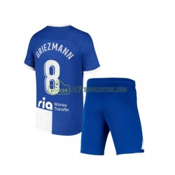 Atlético Madrid Trøje Griezmann 8 120 Anniversary Børn Hjemmebane Fodboldsæt 2022-2023 Kortærmet